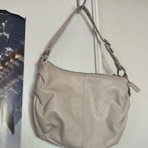 vintage coach white shoulder bag